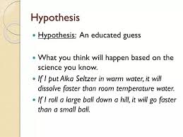 hypothesis powerpoint presentation