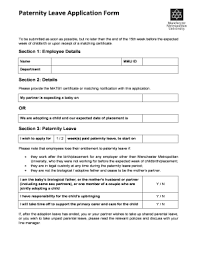 paternity leave notification form