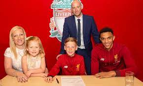 Trent was offered to join the club and attended training 2 to 3 times a week and later on went on to captain the club at u16 and u18 level under coach pepijn lijnders. U9s Signings Enjoy Special Day With Trent At Anfield Liverpool Fc