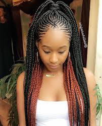 These cornrows are swirling to the back of the head in a unique design. Trending Cornrow Hairstyles 2018 Ghana Braids Hairstyles African Braids Hairstyles Pictures Braids Hairstyles Pictures