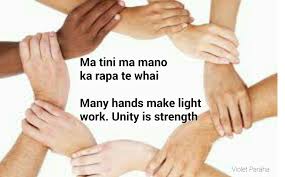 Ma Tini Ma Mano Ka Rapa Te Whai Many Hands Make Light Work