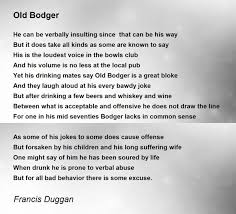 old bodger poem by francis duggan