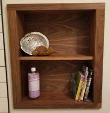 Recessed Wood Wall Niche