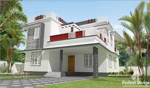 4 bedrooms flat roof house kerala