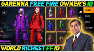 Welcome to the free fire wiki! Free Fire Owner S Id World S Richest Free Fire Id Youtube
