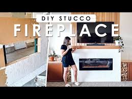 Easy Diy Faux Stucco Fireplace Surround