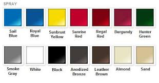 rustoleum metal paint color chart