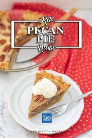 Whether you're trying out the keto diet or simply avoiding added sugar, these healthy dessert recipes will help you stay on track. Keto Pecan Pie The Ultimate Sugar Free Dessert Recipe This Delicious Thanksgiving Dessert Sugar Free Recipes Desserts Low Carb Recipes Dessert Keto Pecan Pie