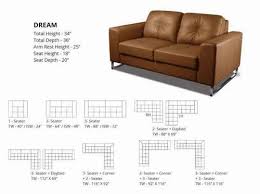 brown modern stanley leather sofa for