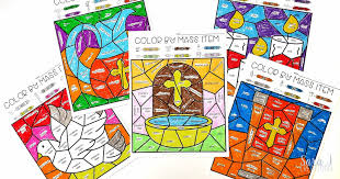 Make your coloring time more meaningful with printable coloring pages. Catholic Color By Mass Item Coloring Pages Sara J Creations