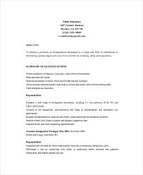 Paralegal Resume Template 7 Free Word Pdf Documents