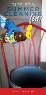 summer cleaning fun with pine sol