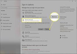 how to remove your pin from windows 10