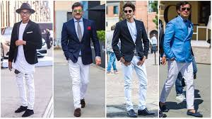 By adding a classy blazer a pair of faded blue jeans and a white shirt is a great combination. What To Wear With White Jeans Men S Style Guide The Trend Spotter