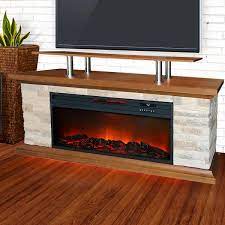 Faux Stone Media Fireplace Heater