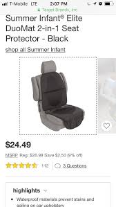 Summer Infant Seat Protector For