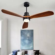 1320mm led ceiling fan with 3 walnut