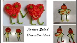 cartoon salad decoration ideas easy