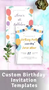 Download, print or send online! Birthday Invitation Templates Download Or Order Printed