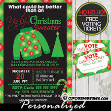 ugly sweater party invitations voting