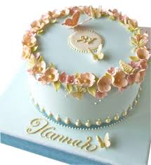 female 50th birthday cake