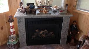 Caramello Ornamental Granite Fireplace