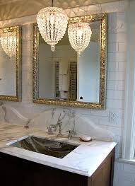 Your unique sense of taste can make all the difference in creating a stunning bathroom with beautiful lighting! 18 Best Beautiful Bathroom With Crystal Chandelier Ideas Decor Renewal Bathroom Chandelier Bathroom Chandelier Lighting Glamorous Bathroom
