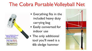 cobra indoor volleyball net system