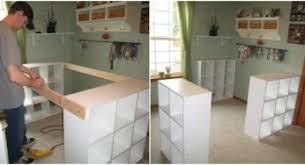 Easy ikea desk hack #diy #ikea #desk #diyikeadesk this ikea hack desk is easy to make with a cheap ikea desk top and two cube organizer shelves. Craft Desk Ikea Archives I Creative Ideas