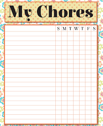 Details About Kids Chore Chart Dry Erase And Magnetic For Refrigerator Flowers