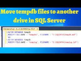 another drive in sql server