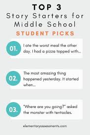 101 great story starters for middle