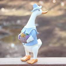 Garden Statues Cute Ducks Outdoor Duck