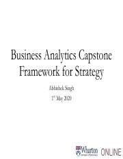 Read & remove prior to submittal. A06caf55a0766e21cd6c17aef9fc9f19 Business Analytics Capstone Project Template 1 Pdf Business Analytics Capstone Framework For Strategy Abhishek Course Hero