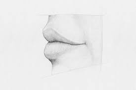 how to draw lips from the side how to