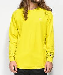 Champion Heritage Tart Yellow Dyed Long Sleeve T Shirt
