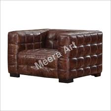 Leather Single Seater Sofa At Best
