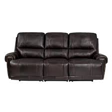 top grain leather power reclining sofa