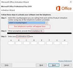 activate office 2016 office 2019 key