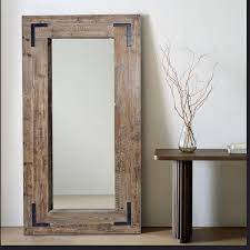 rectangle reclaimed wood framed