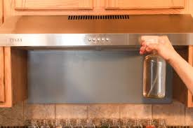 to clean a stainless steel range hood
