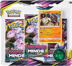 Pokémon 170-80570 Pokemon TCG: Sun & Moon 11 Unified Minds Blister Pack of  3: Amazon.de: Toys & Games