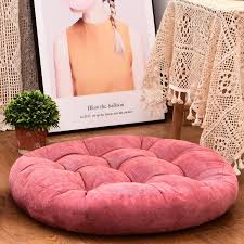 floor pillow round shape tufted seat