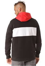 Young And Reckless Strike Thru Hooded Sweatshirt For Men Black