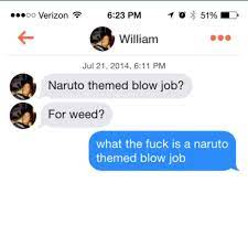 Naruto themed blowjob : r/Tinder