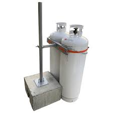 100# cylinder has 23.5 gal of propane in it 93500 btu's per gallon 23.5*93500 = 2,197,250 btu's 80,000 btu input heater 2,197,250 / 80,000 = 27.465 hrs this is the time that the burner is actually firing. Dual Propane Tank Cylinder Block Mount Kit B R Innovations