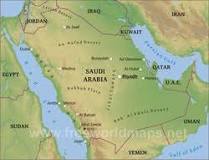What are 3 physical features of Saudi Arabia?