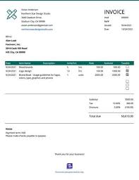 free invoice templates create send