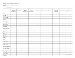 Free Printable Budget Worksheet Template Spreadsheet