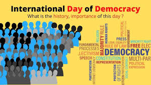 Poster design for the international day of democracy 2012 and 2014. International Democracy Day Burning Topic